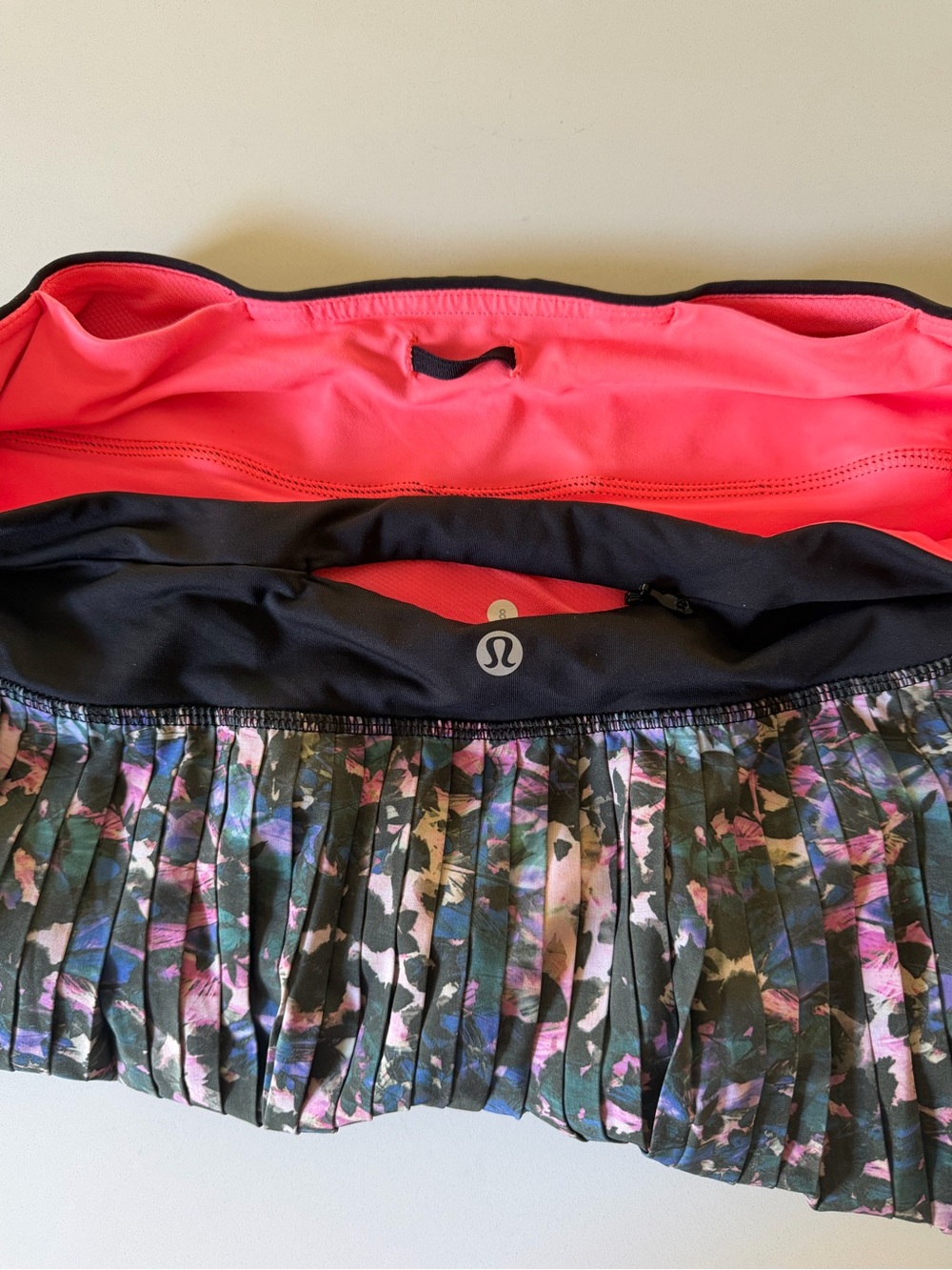 Lululemon Pleated Tennis Skirt Skort Floral - Picture 8 of 13